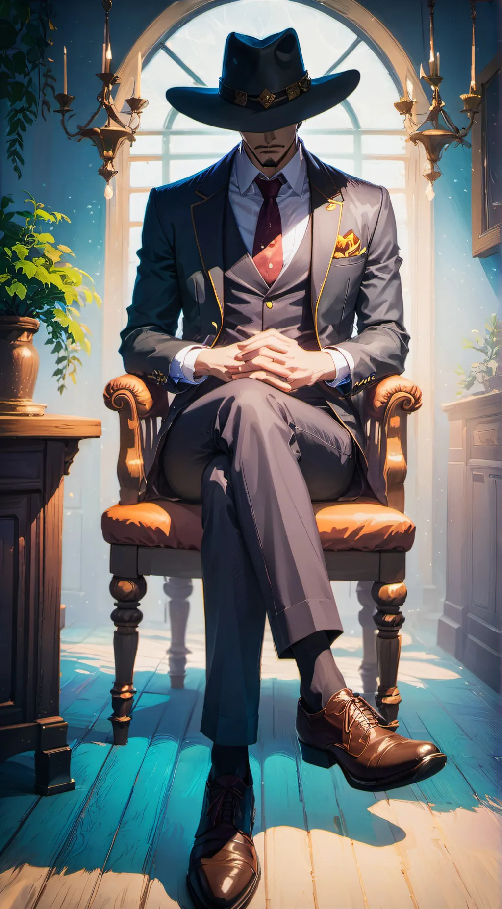 ai character: Ace Blackwood  background