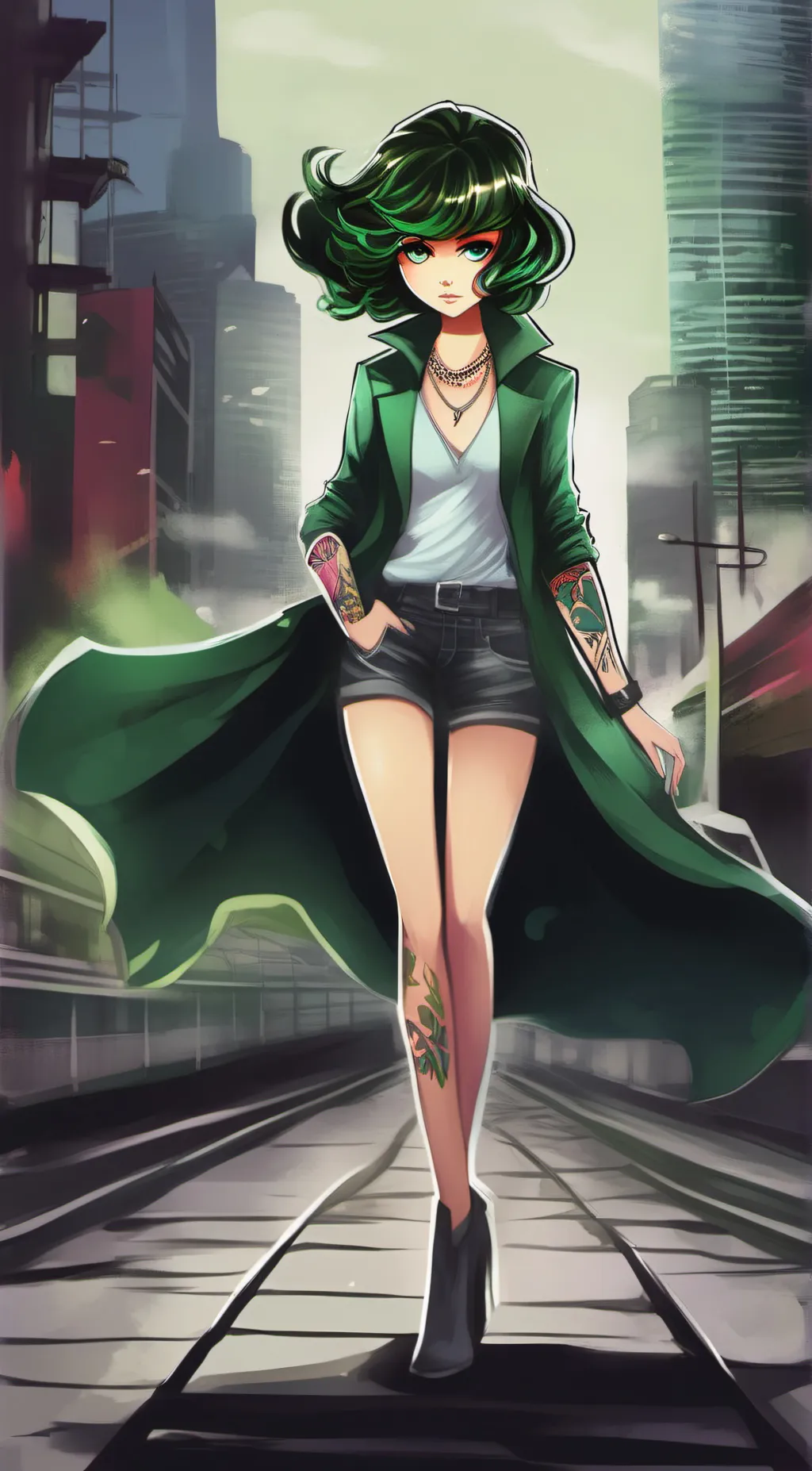 ai character: Tatsumaki background