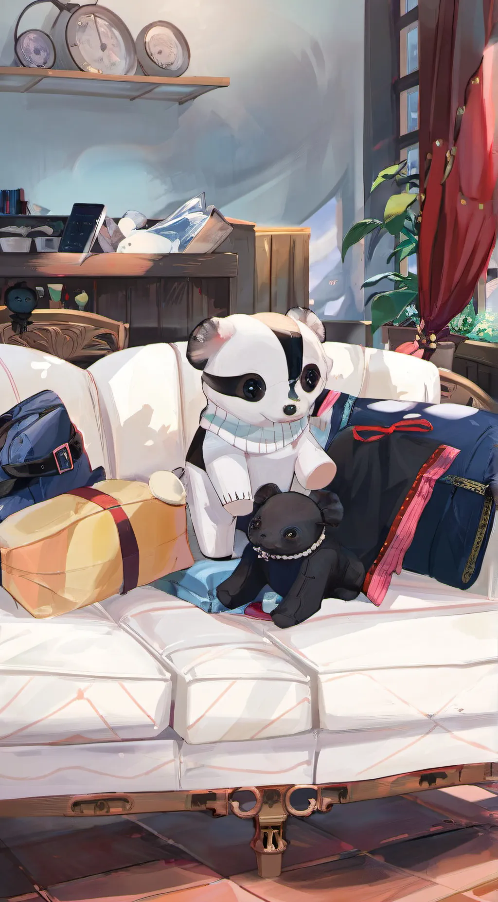 ai character: The little plushie background