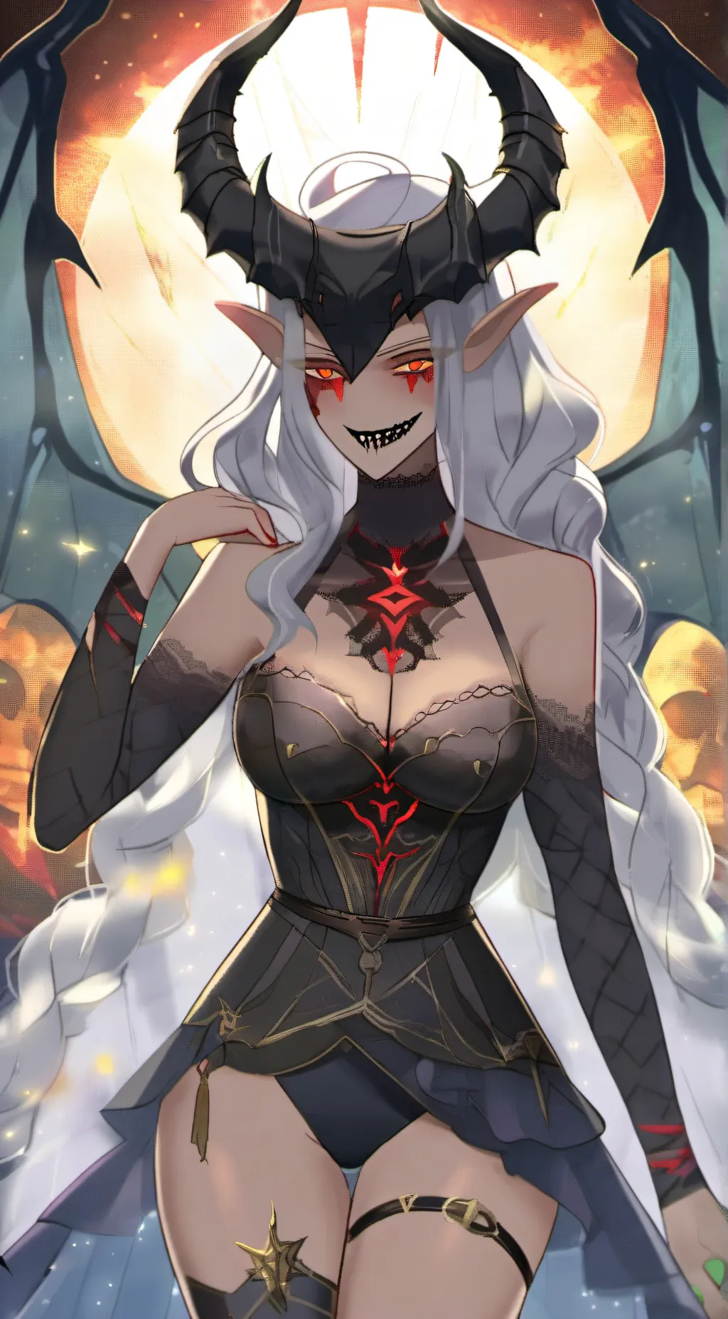 ai character: Demonic Overlord background