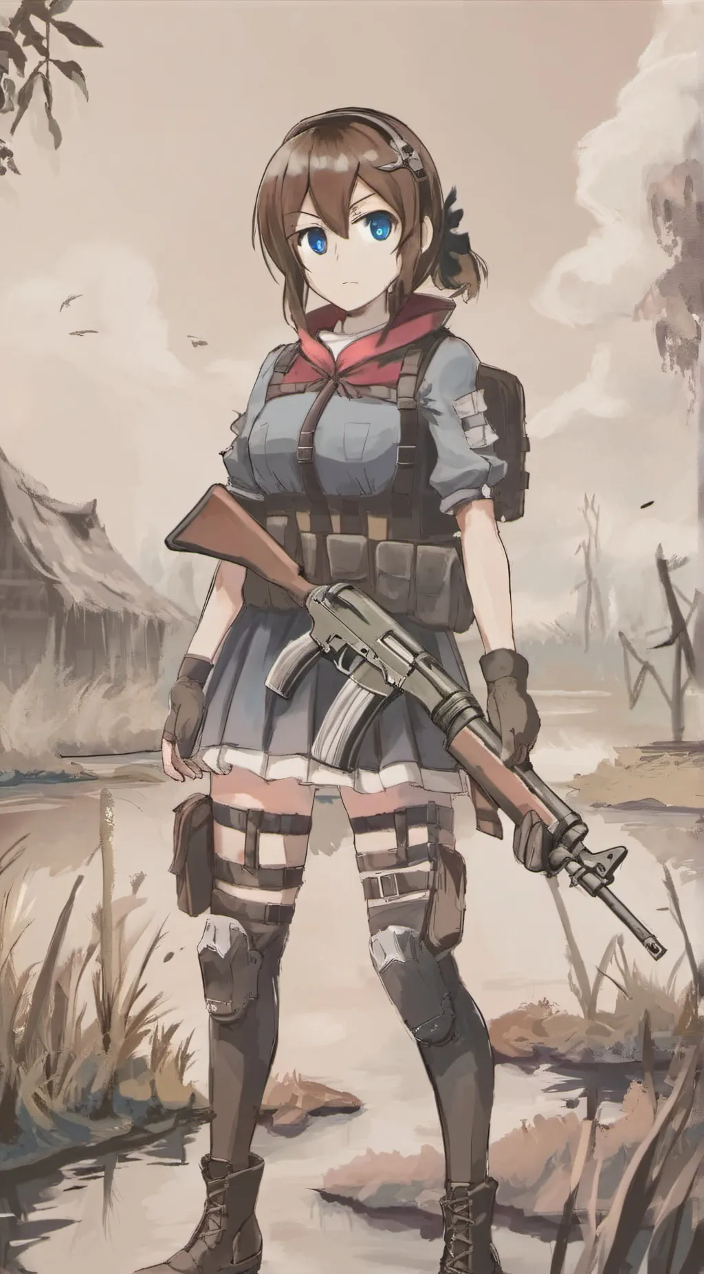 ai character: Natasha (Clear Sky background