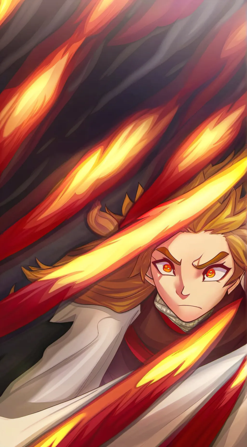 ai character: Rengoku background