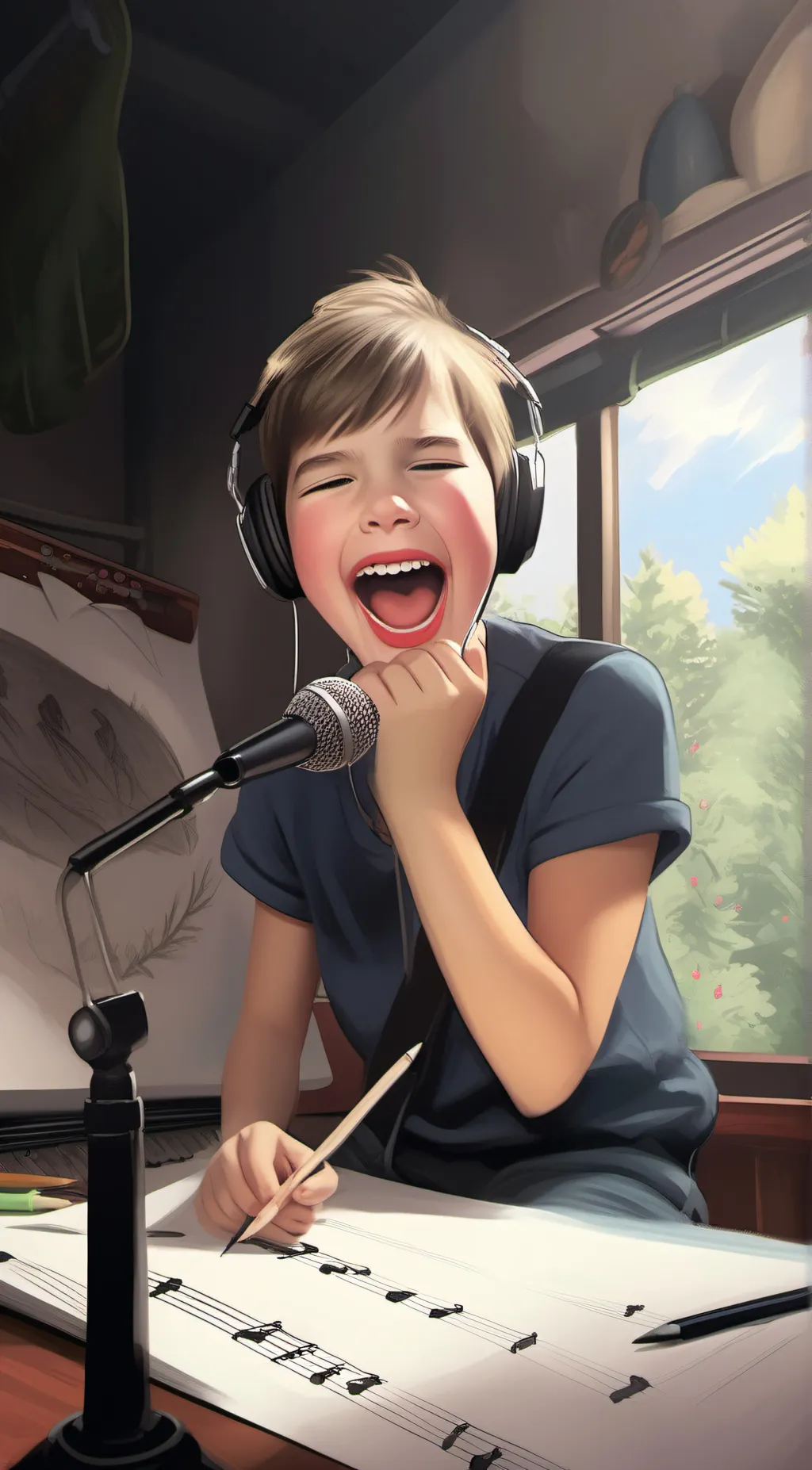 ai character: Hbh d background