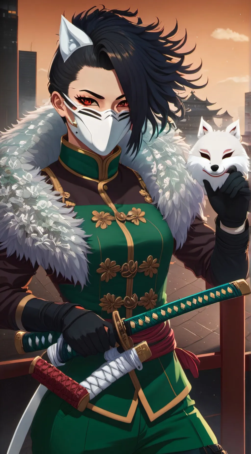 ai character: Shakita background