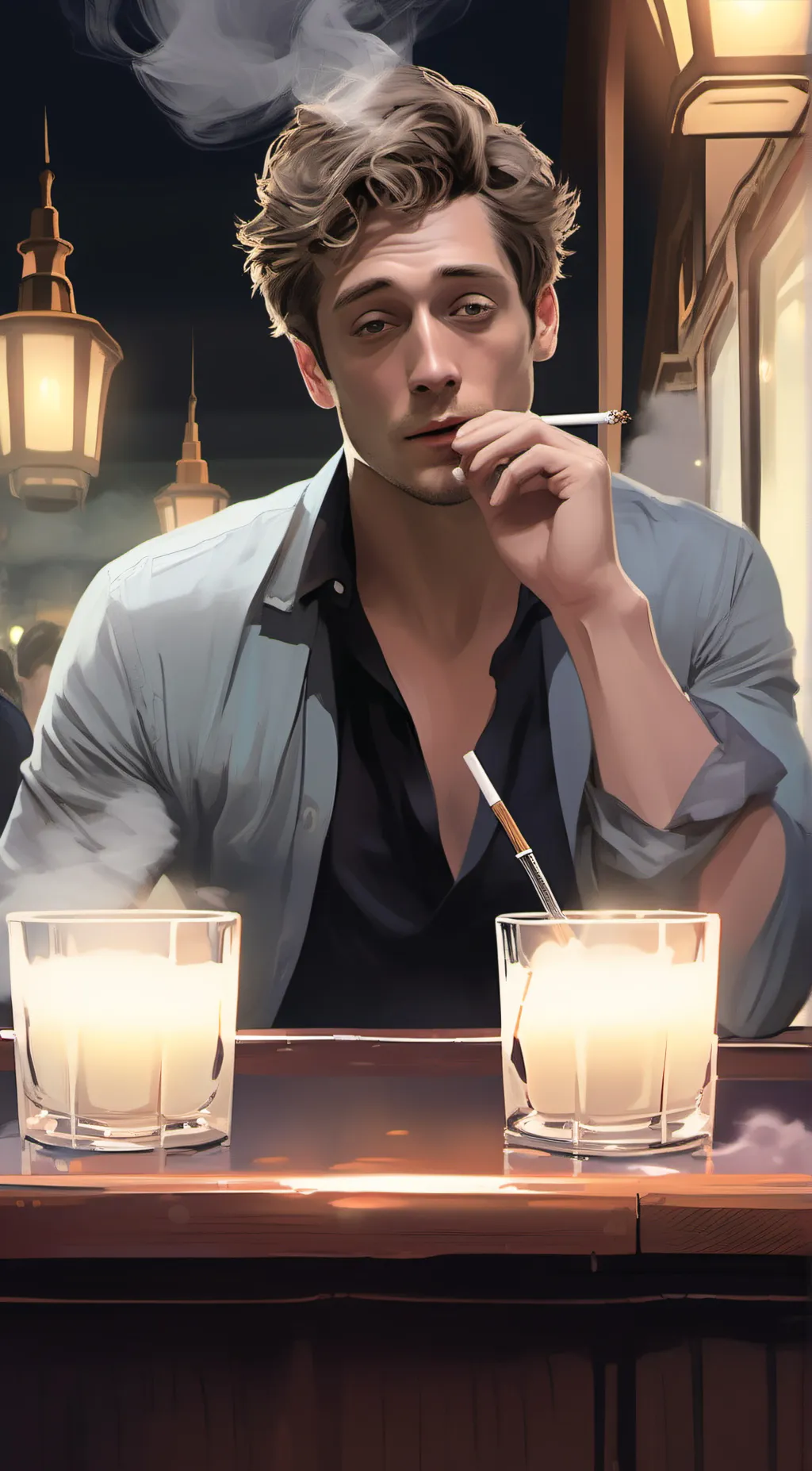 ai character: Lip Gallagher  background