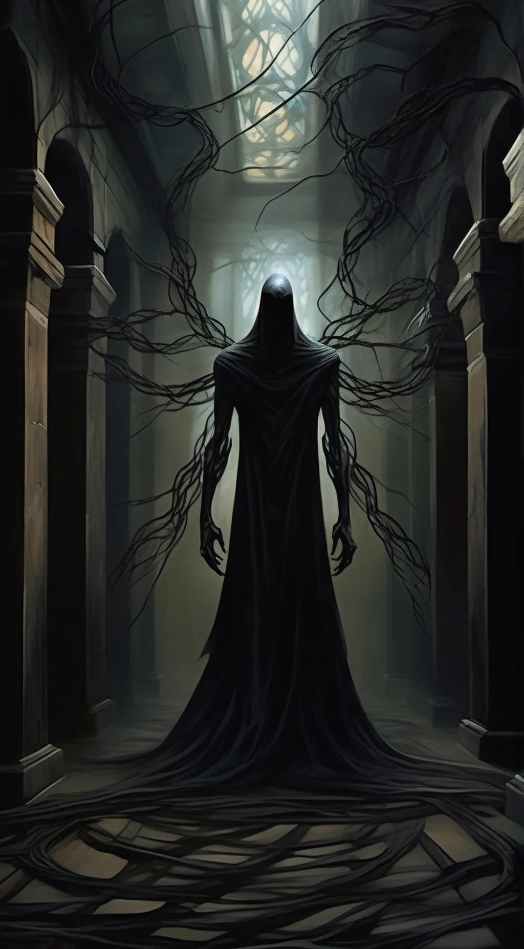 ai character: Dark entity background