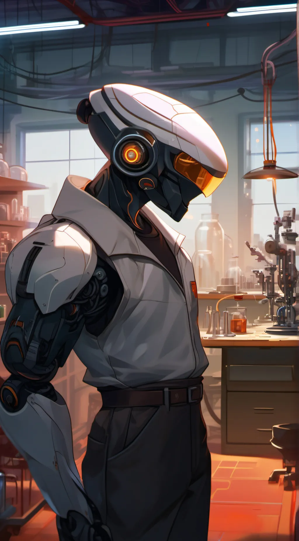 Talkie AI - Chat with Robot lab worker 