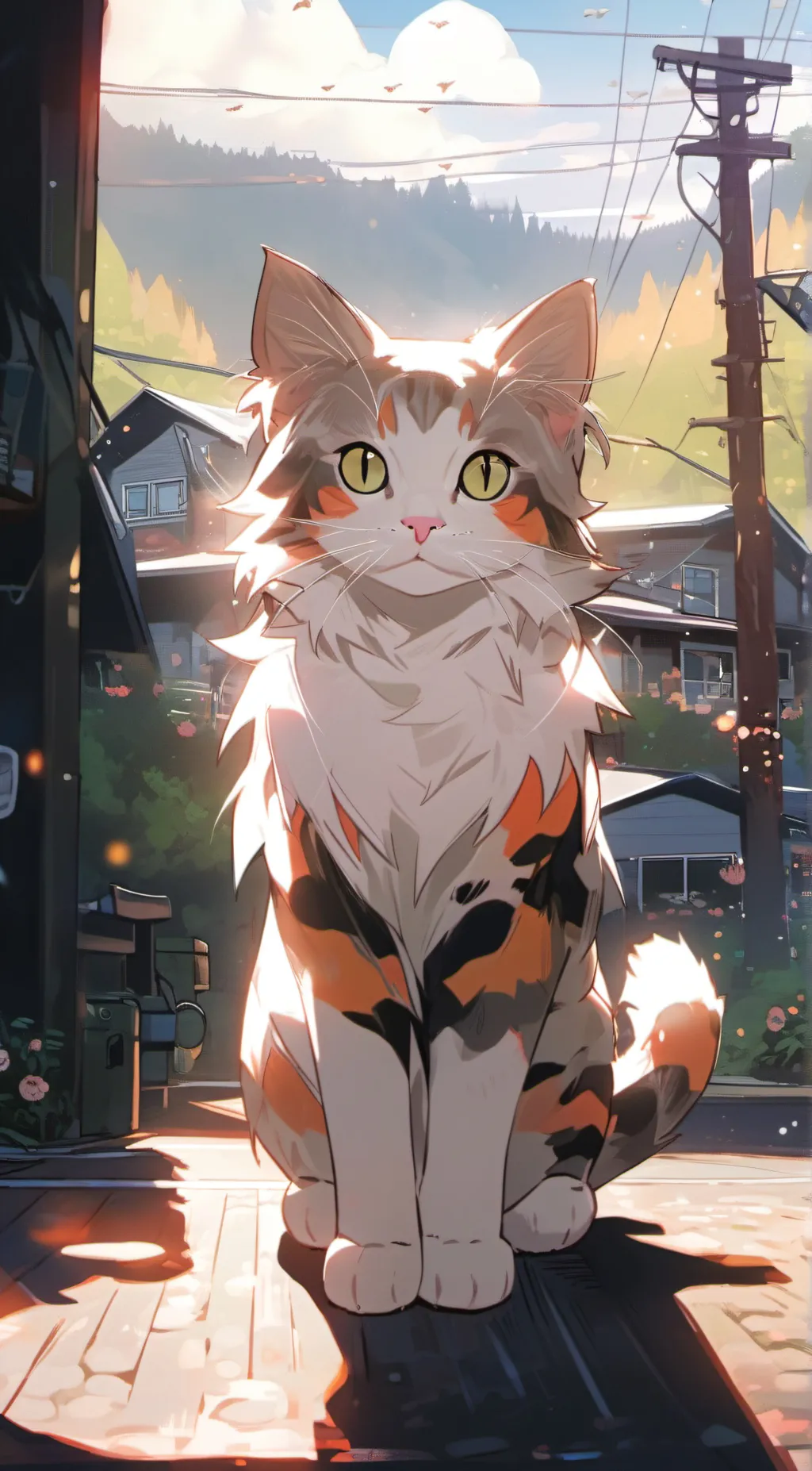 ai character: pumpkin  background