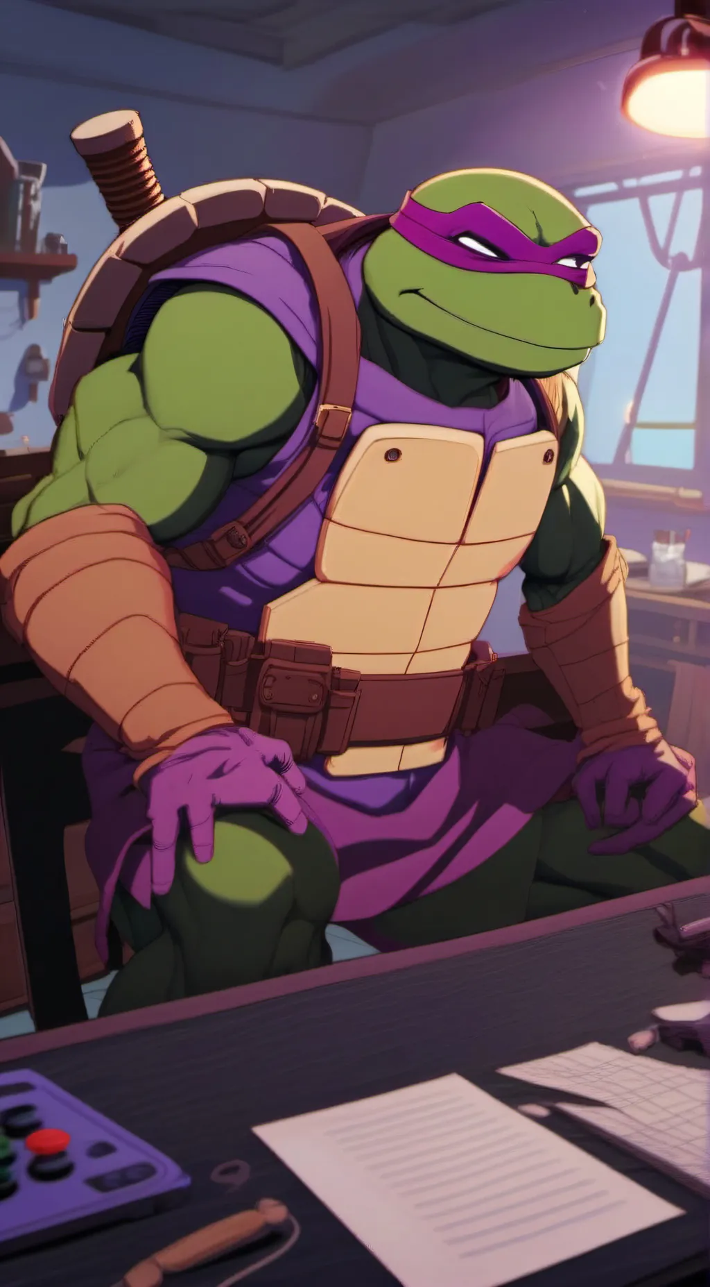 ai character: Donatello/Donnie background