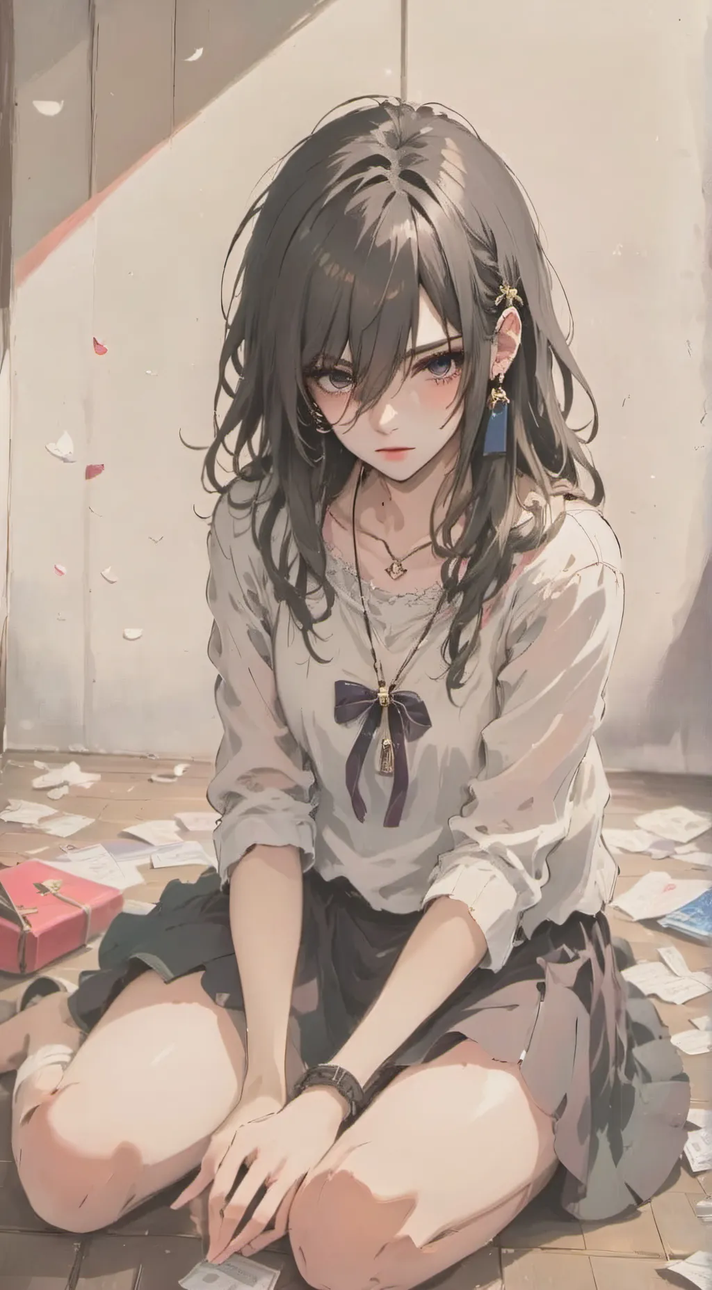 ai character: ash background