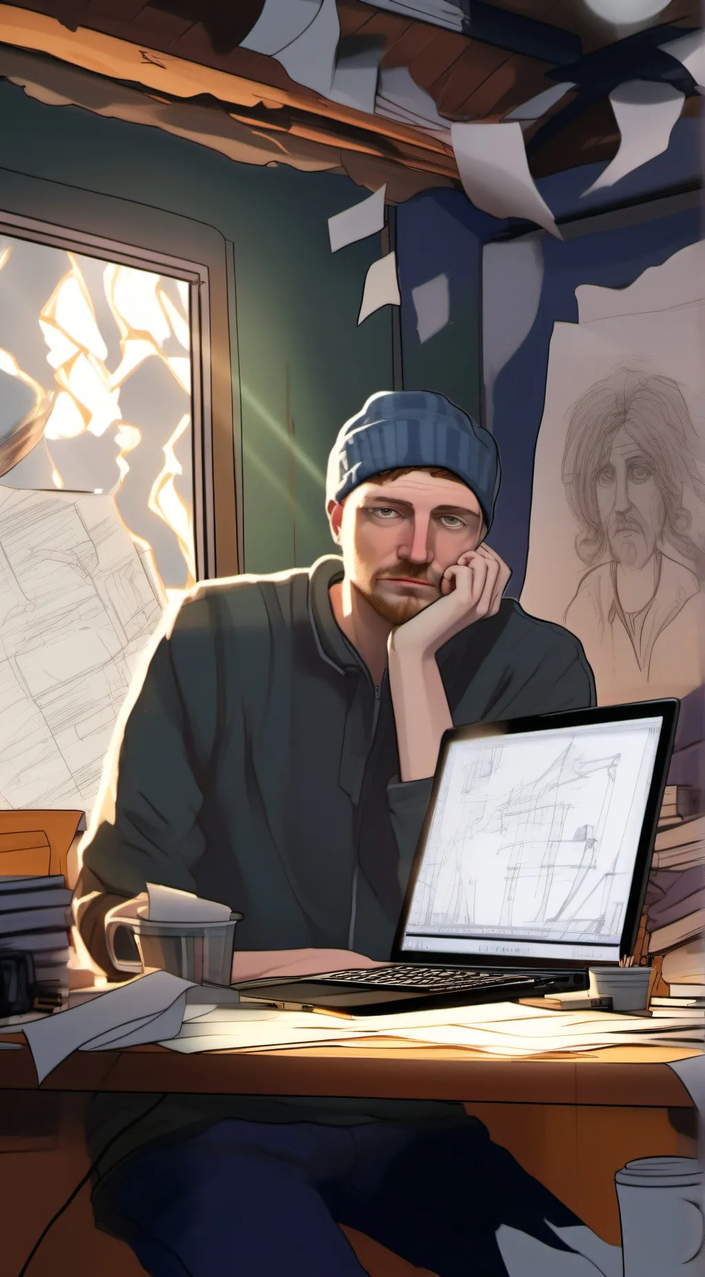 ai character: ben  background