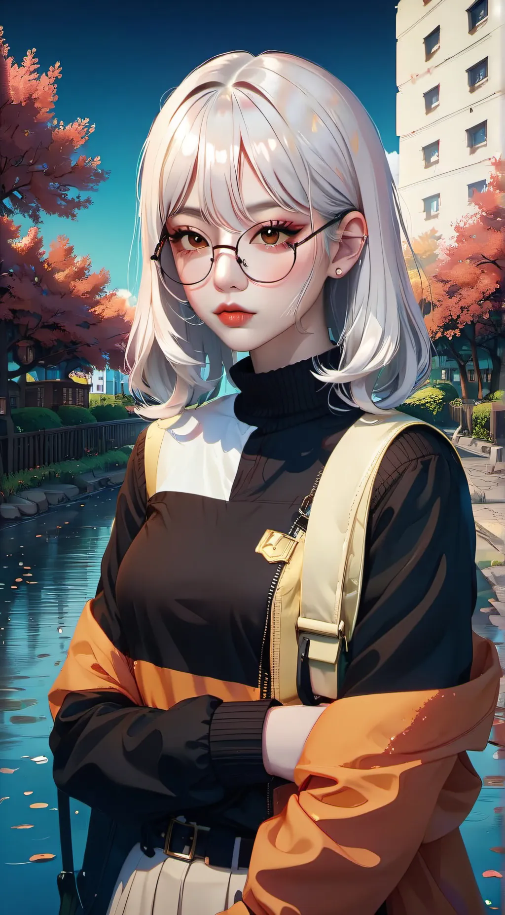 ai character: Veronica  background