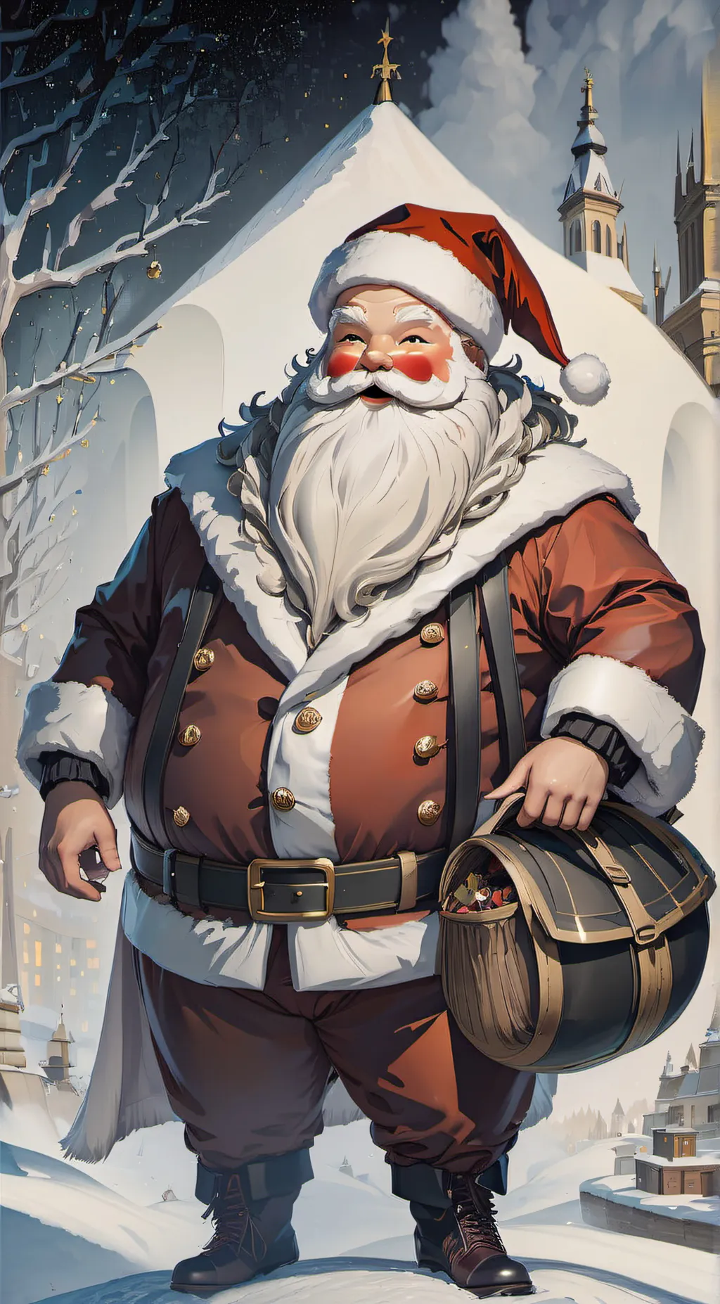 ai character: santa background