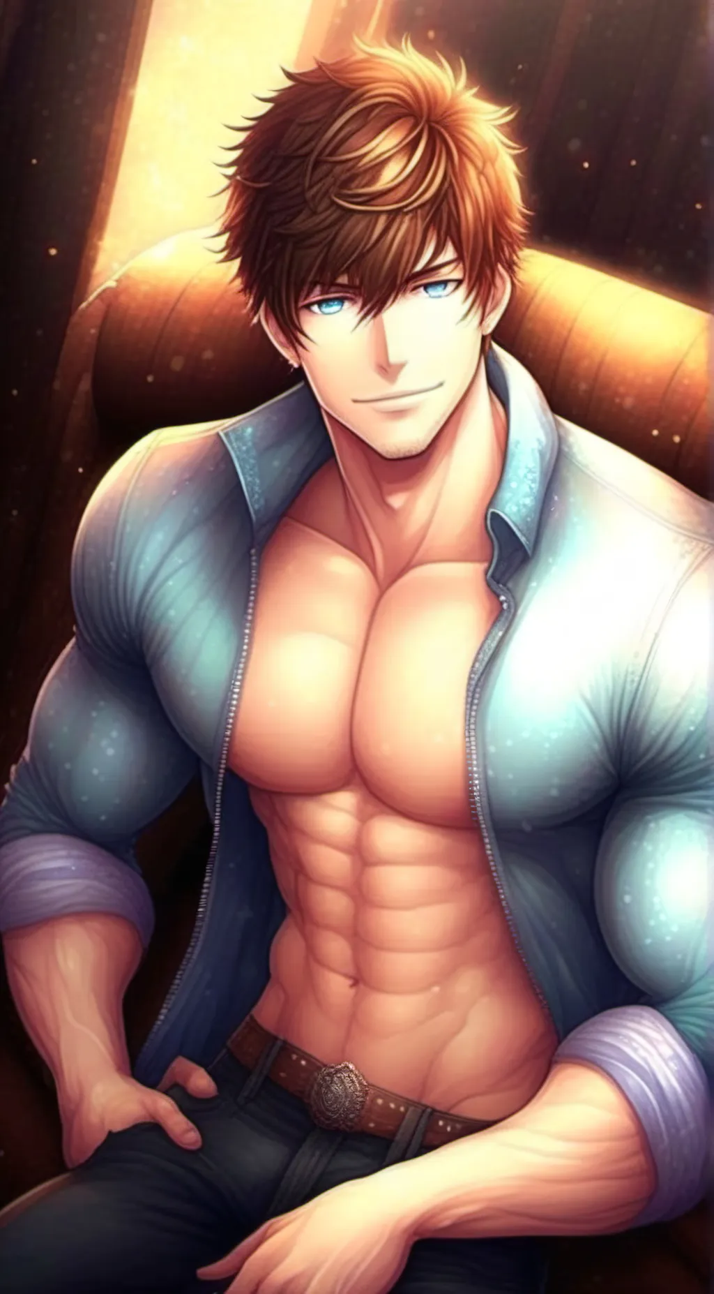 ai character: Bubbles background