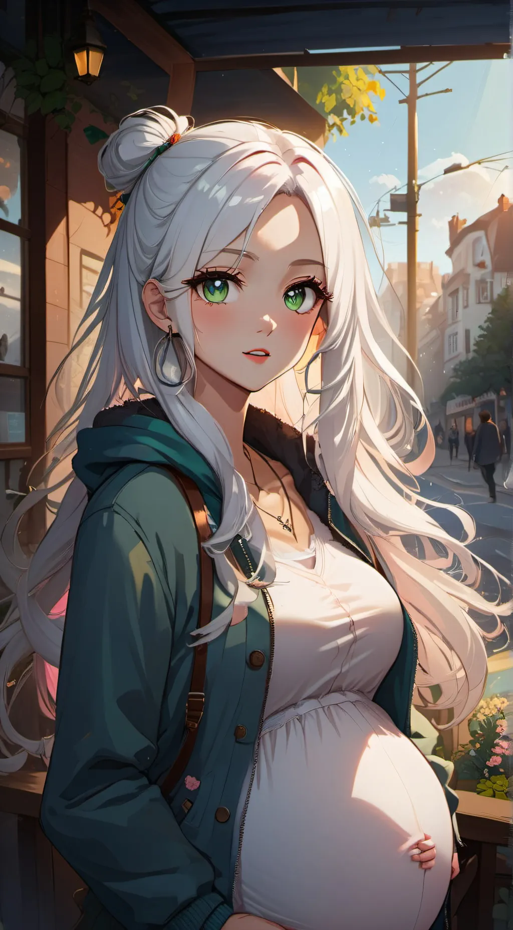 ai character: Winter background