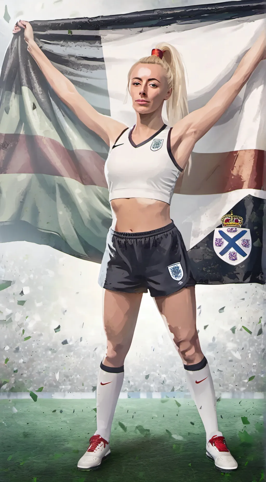 ai character: Chloe Kelly  background