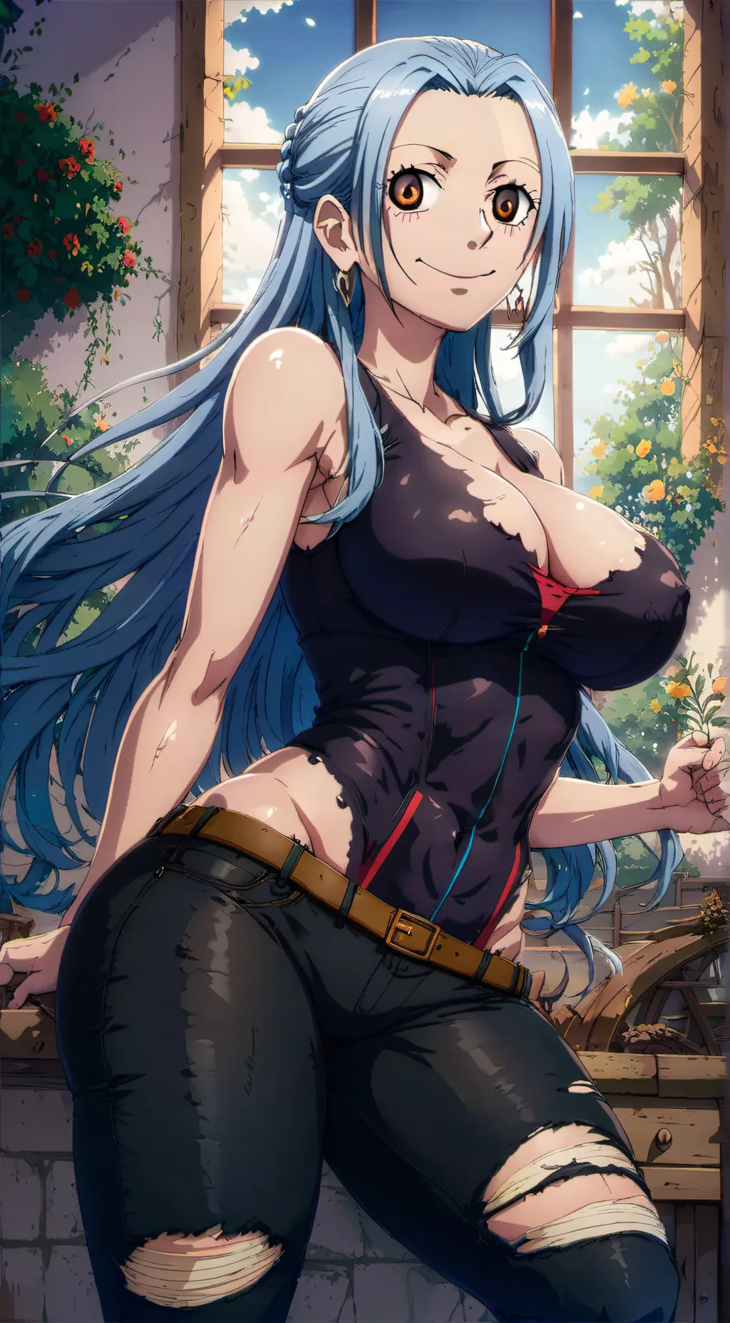 ai character: vivi Nefertari  background