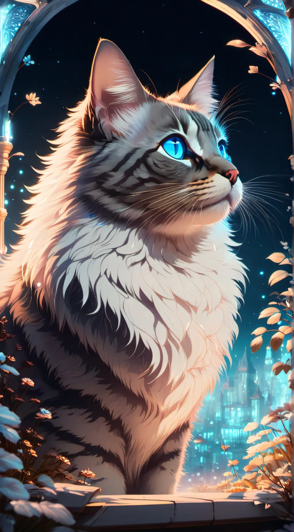 ai character: White’coat background