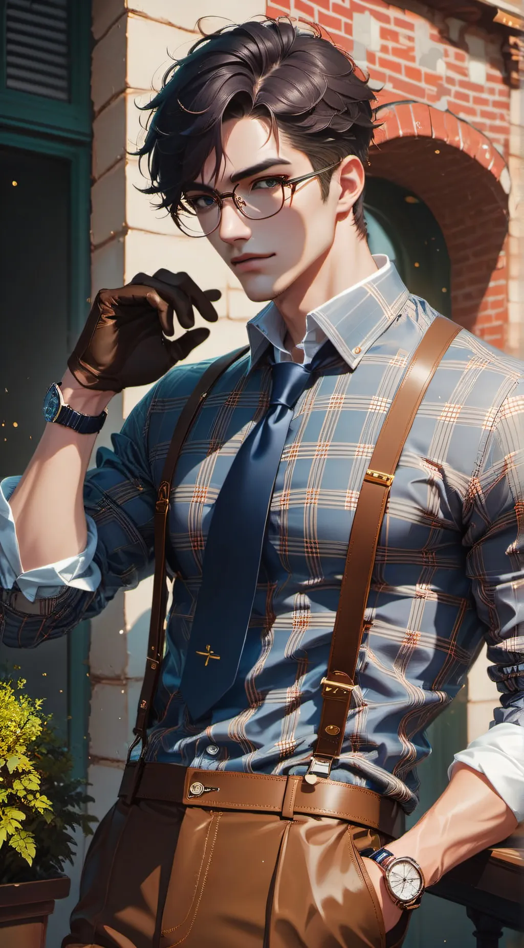 ai character: Adam  background