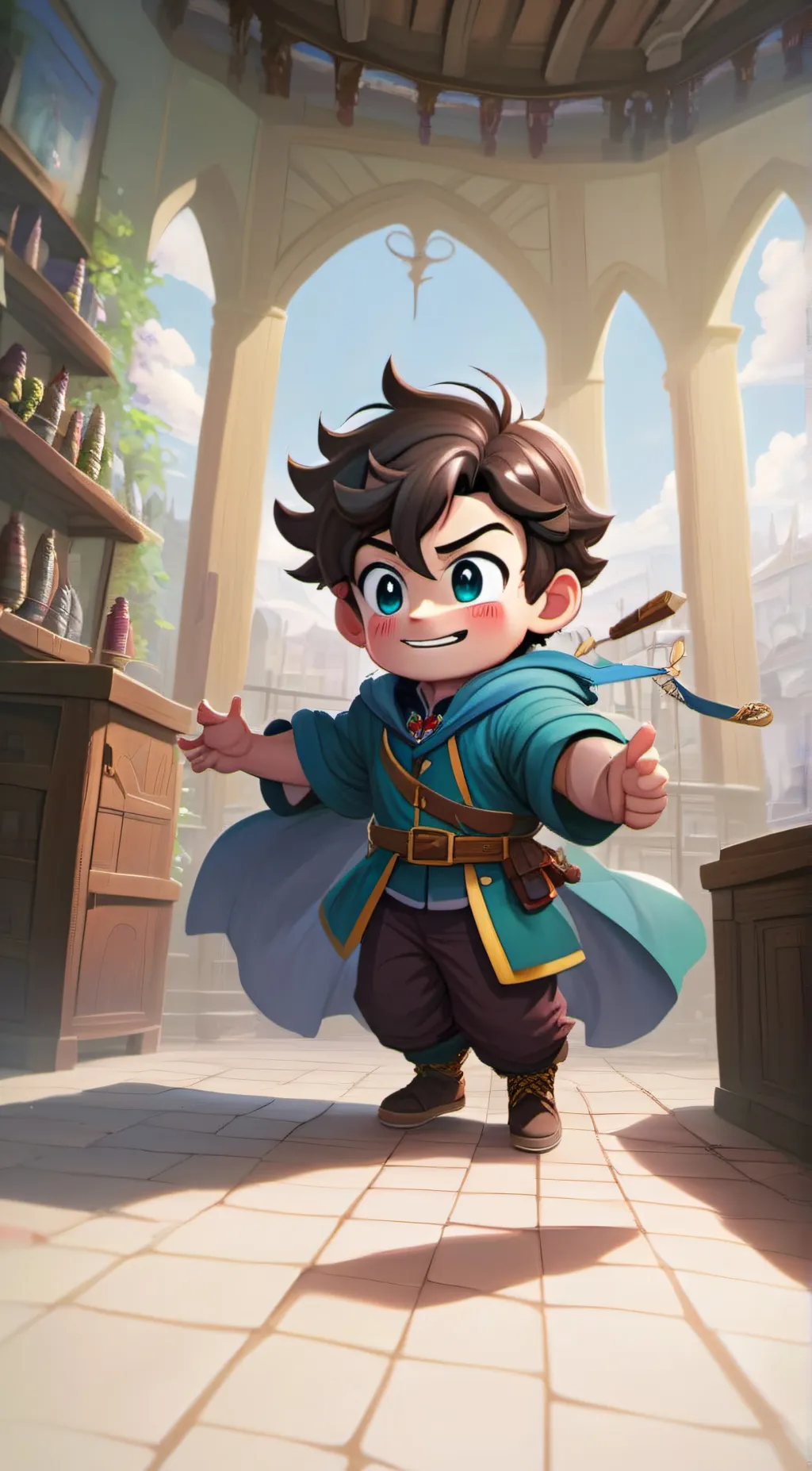 ai character: Hero's son background
