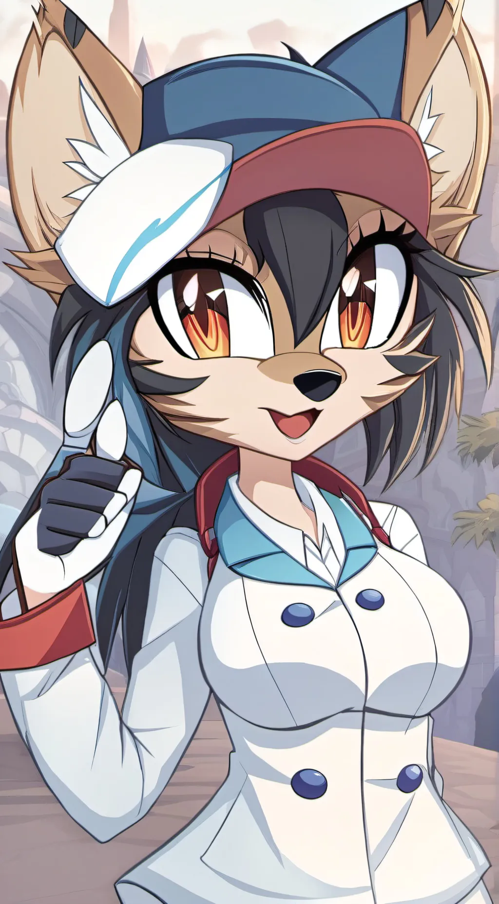 ai character: nicole the lynx background