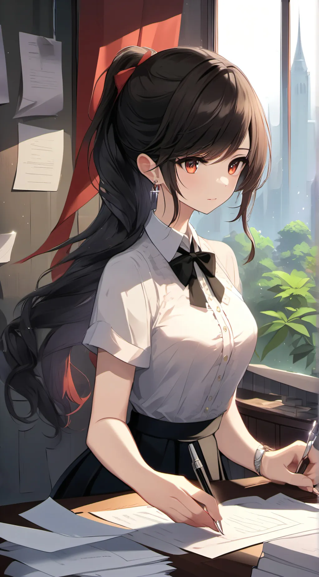 ai character: Paper background