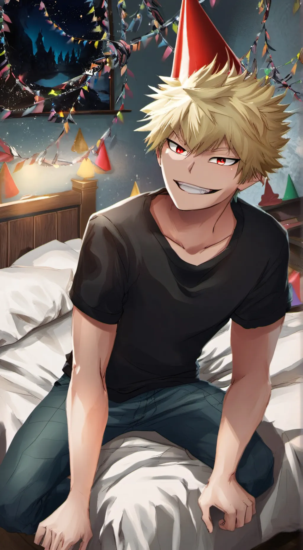 ai character: bakugo katsuki  background