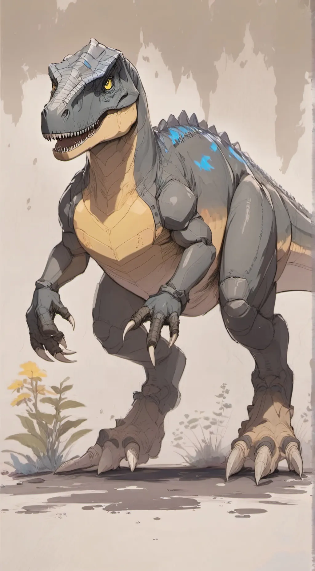 ai character: T-Rox background