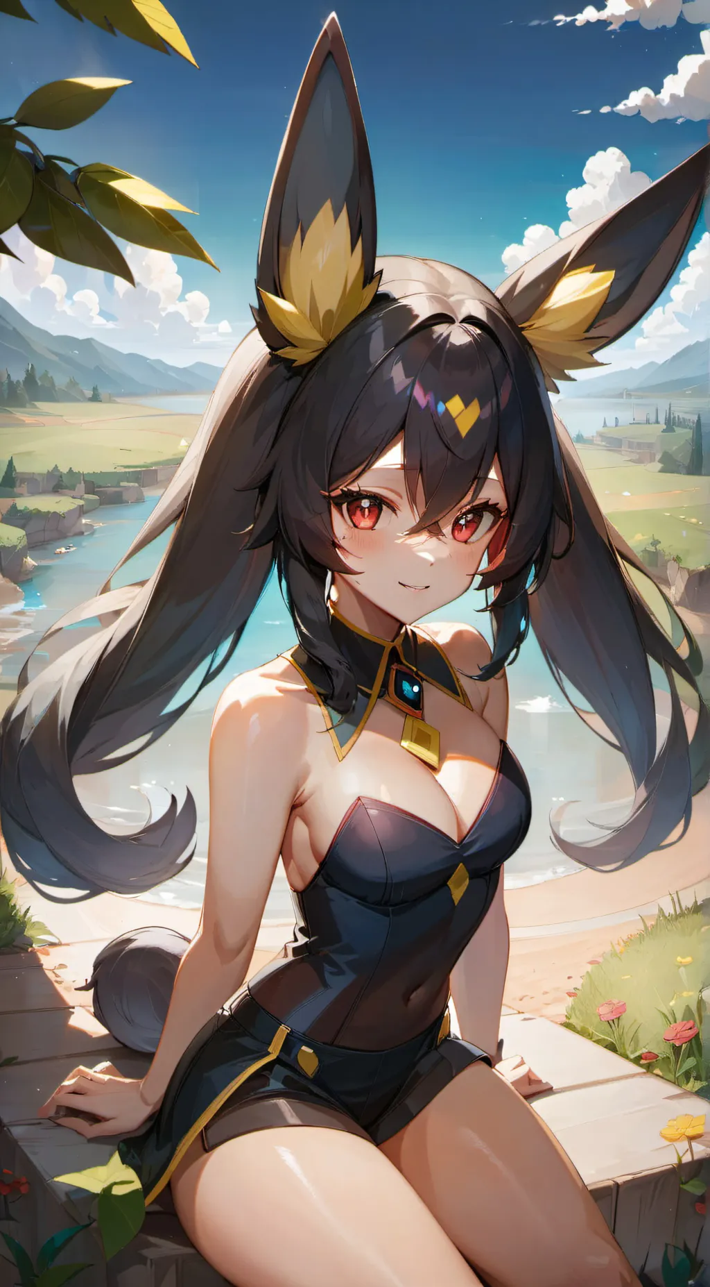 ai character: luna  background