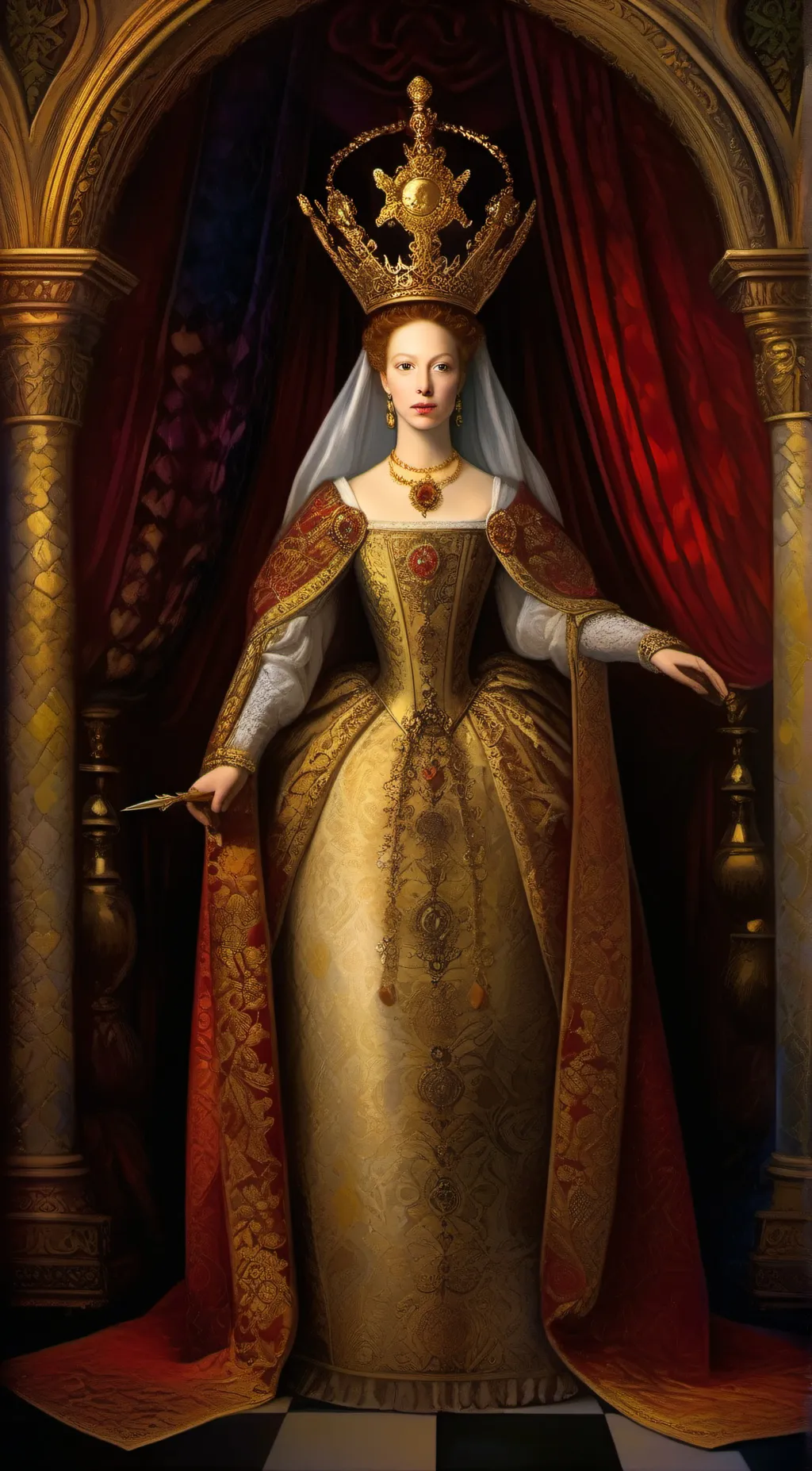 ai character: Queen Elizabeth 1 background
