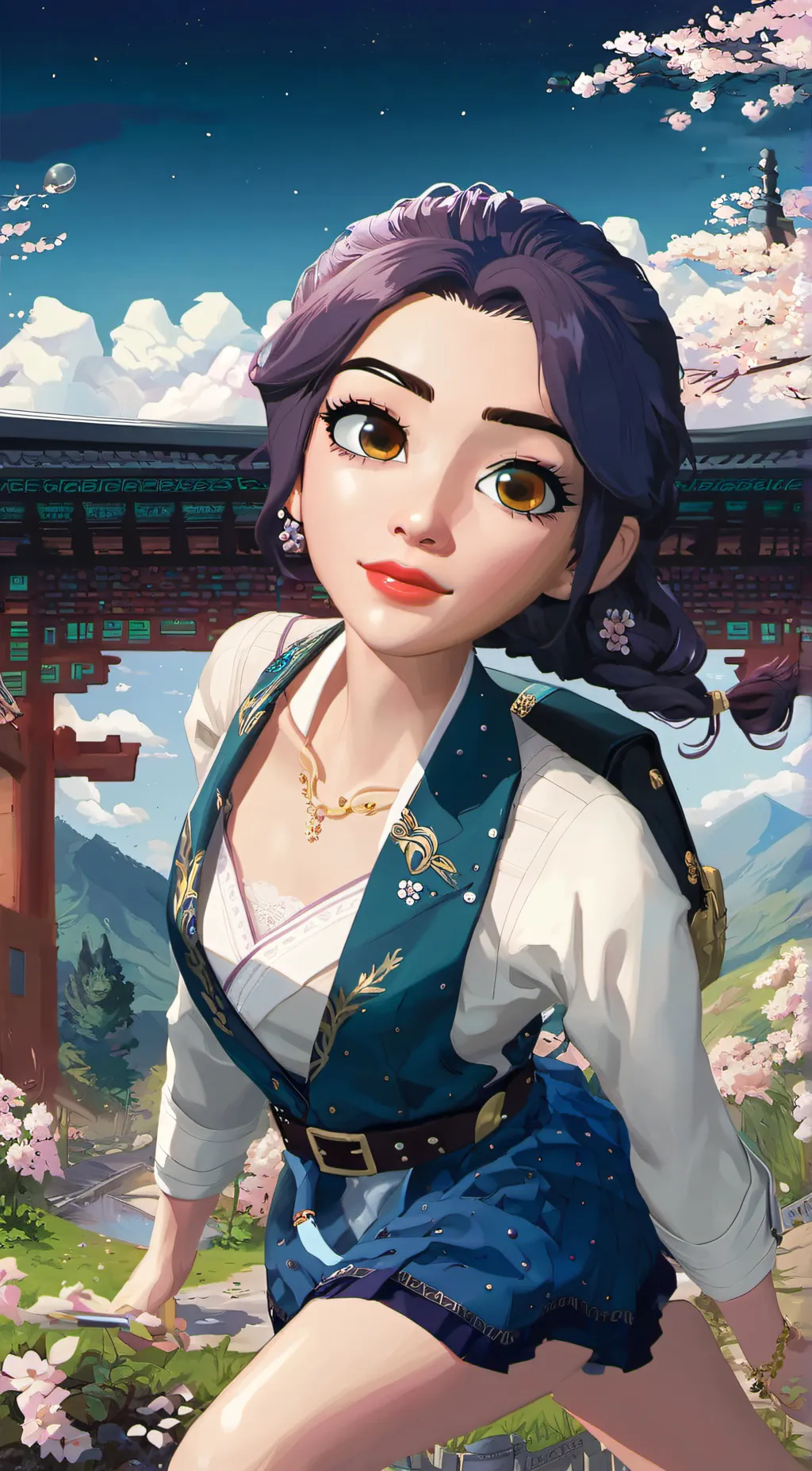 ai character: Kailey  background