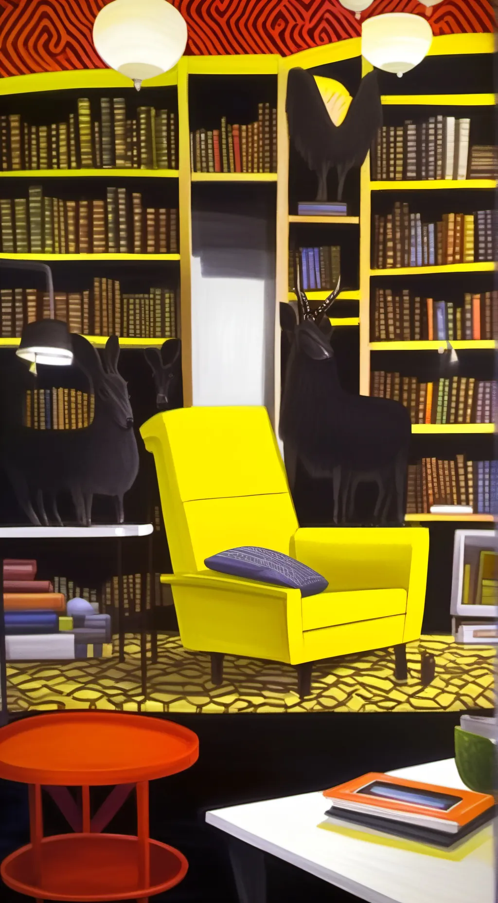 ai character: books background