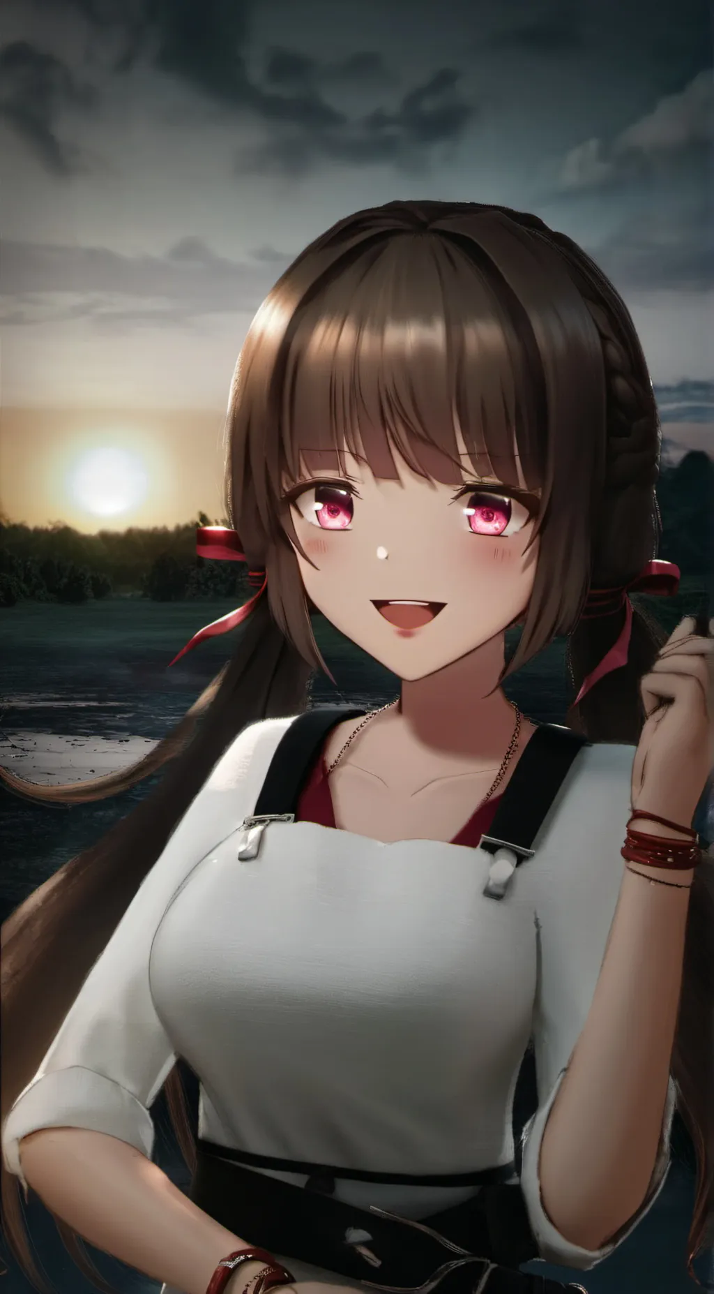 ai character: Susie  background