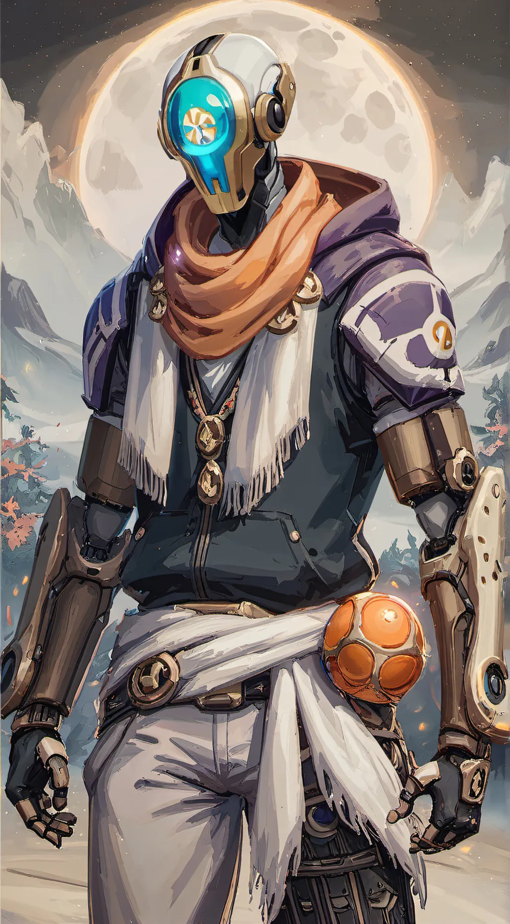 ai character: teks background