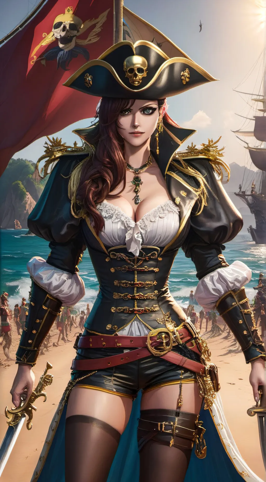 ai character: Jenifer jollyroger background