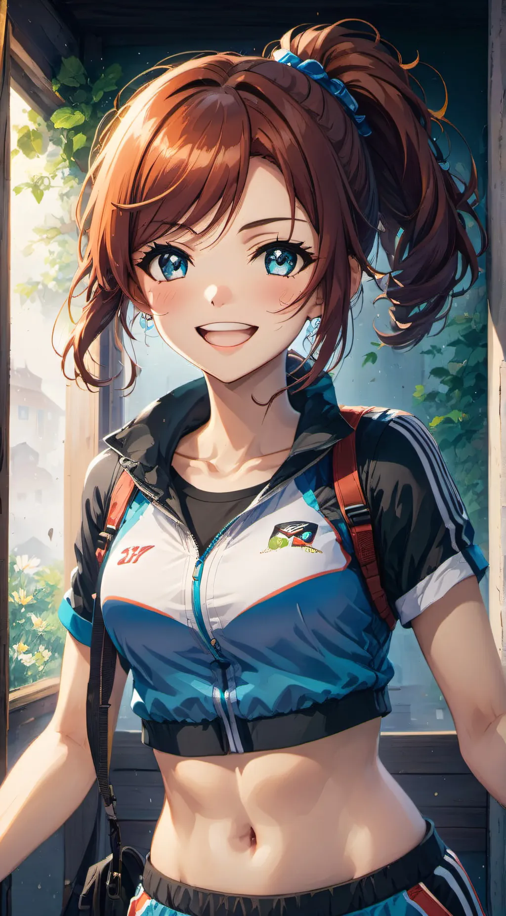ai character: Ashley  background