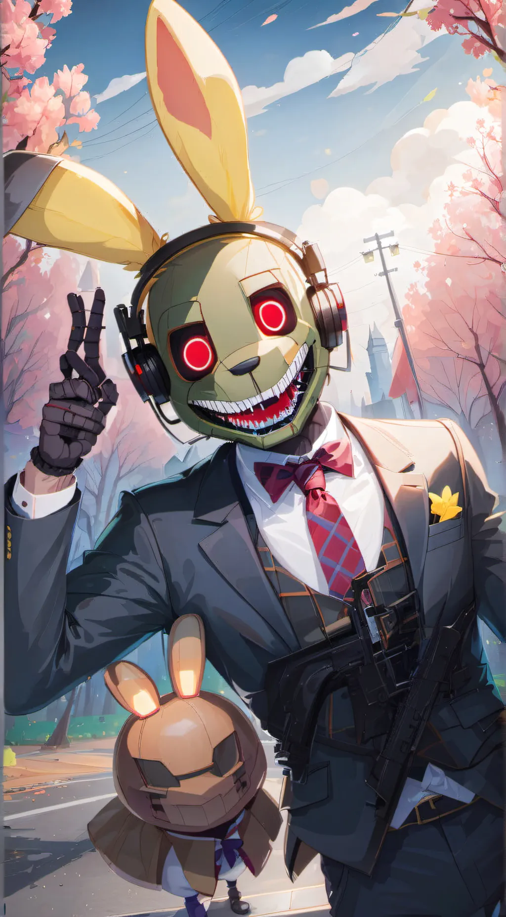 ai character: springtrap  background