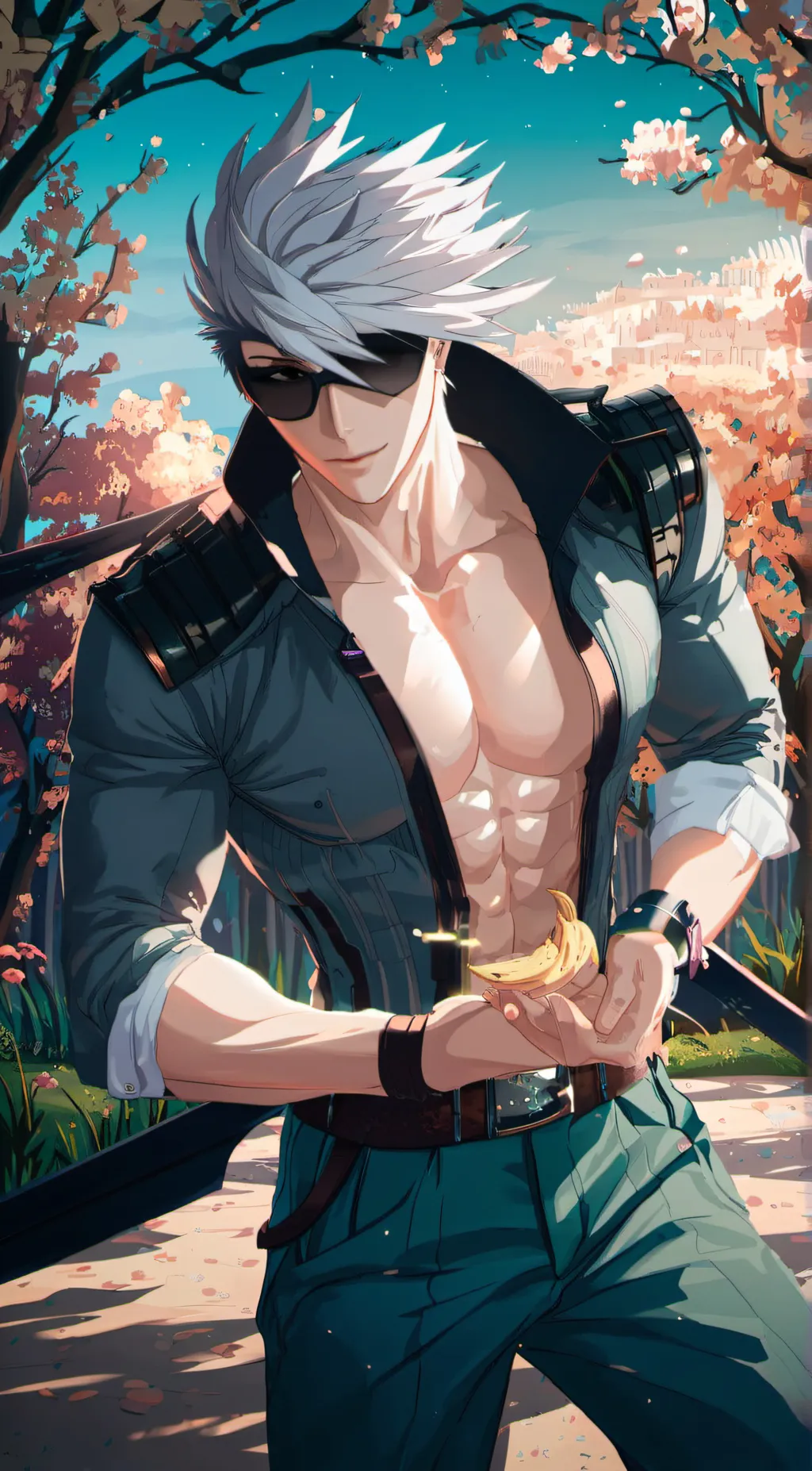 ai character: Satoru Gojo background