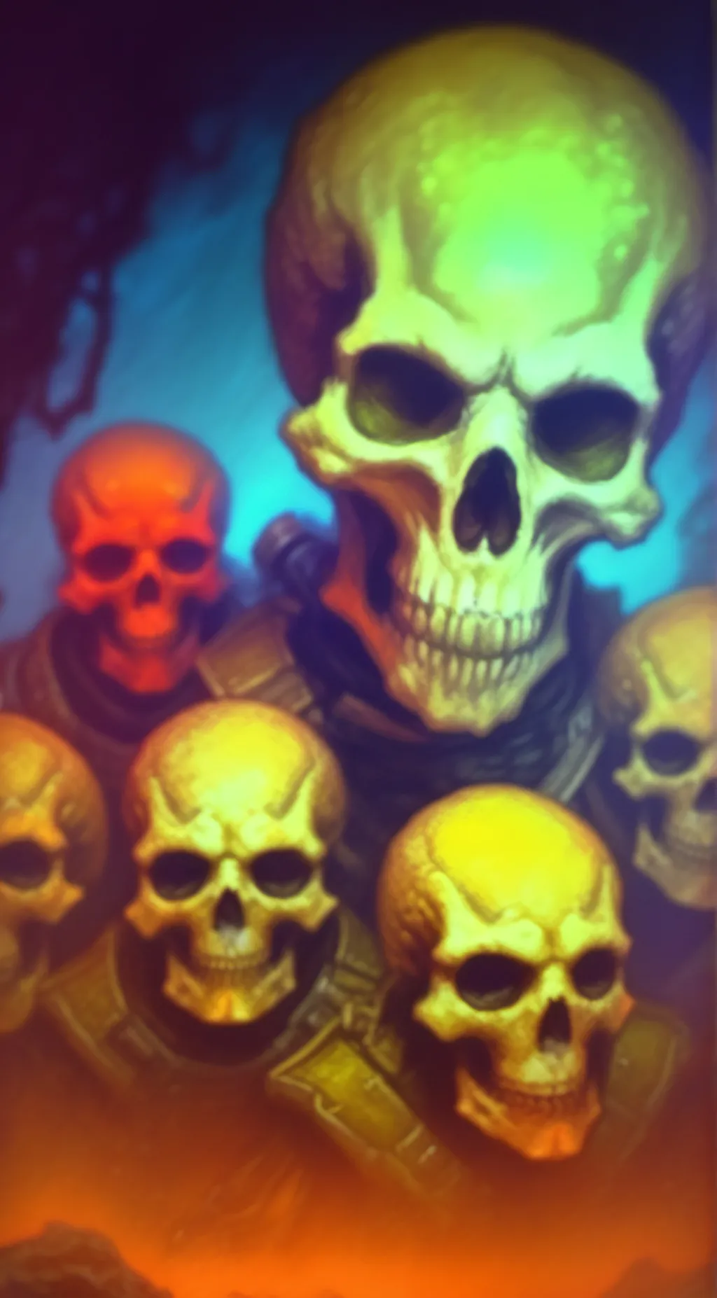 ai character: skeleton meme background