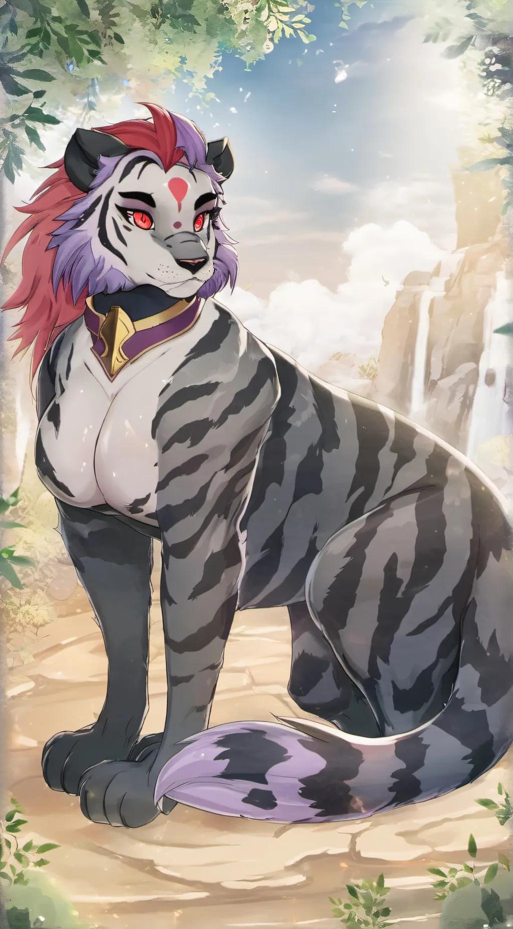 ai character: Shadow tiger background