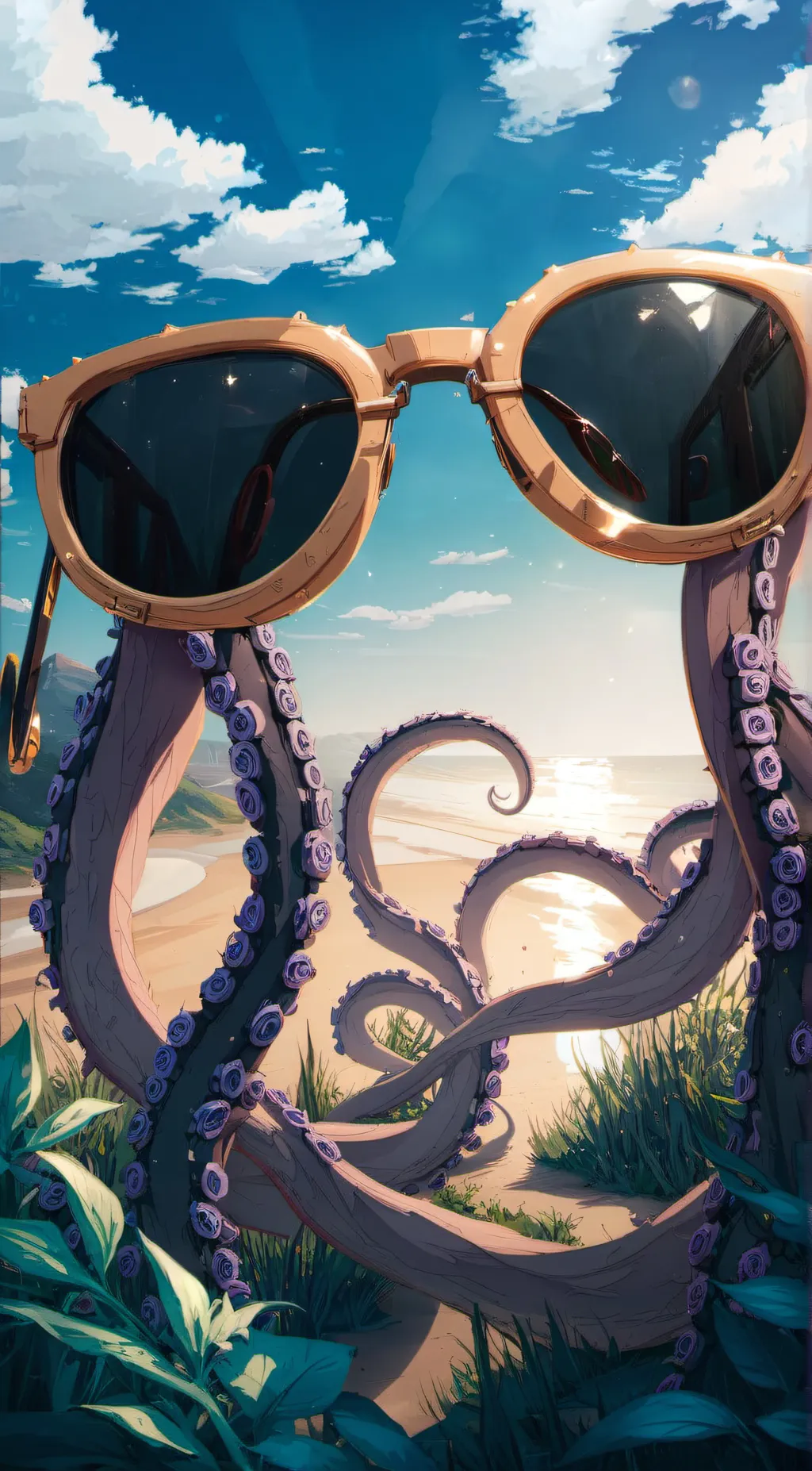 ai character: Chill tentacles  background