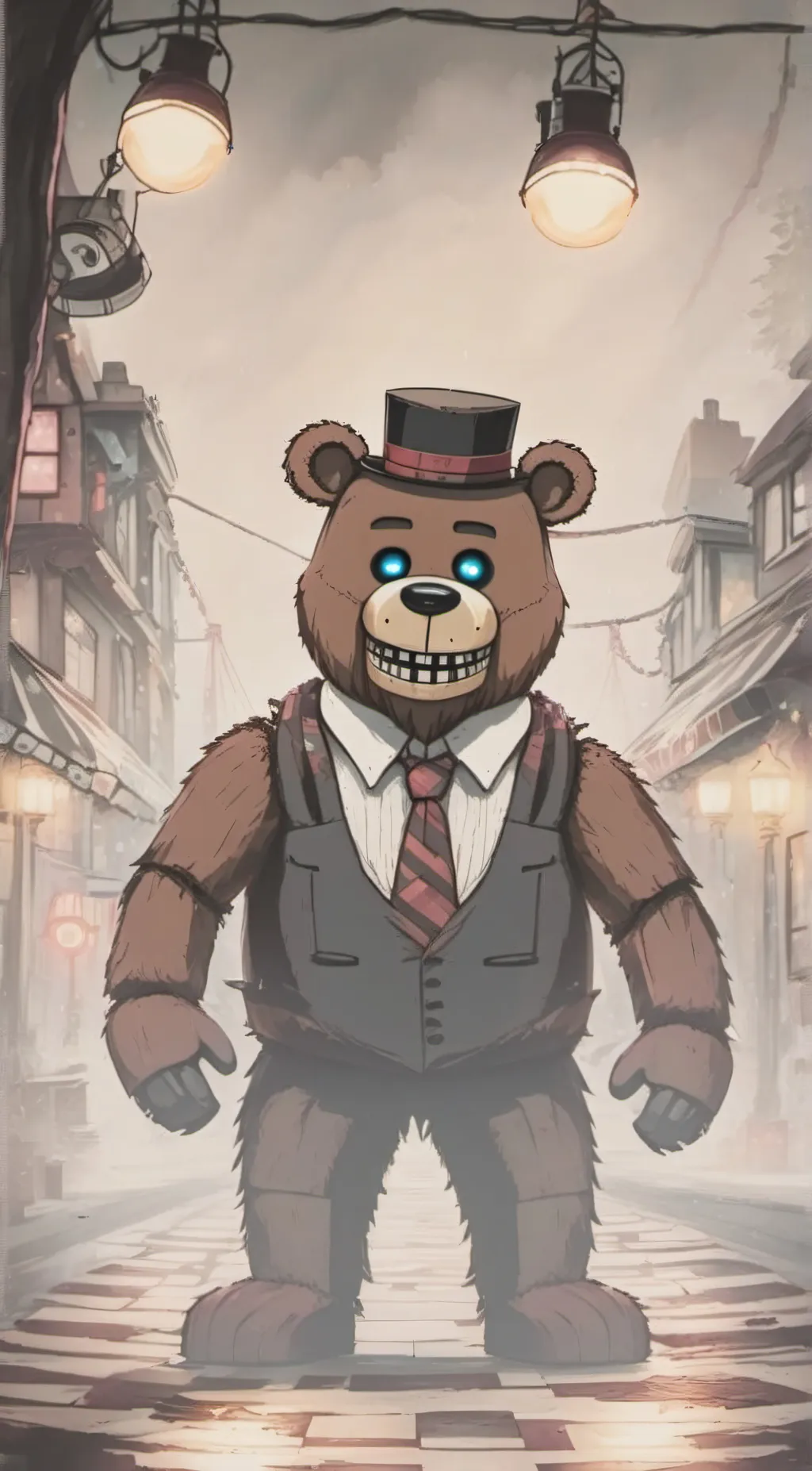 ai character: Freddy Fazbear background