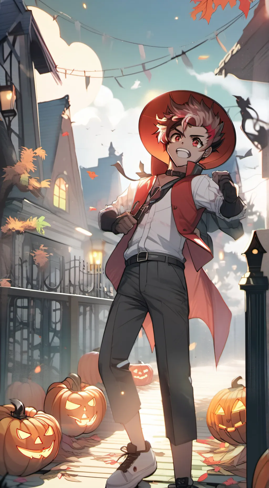 ai character: tanjiro  background