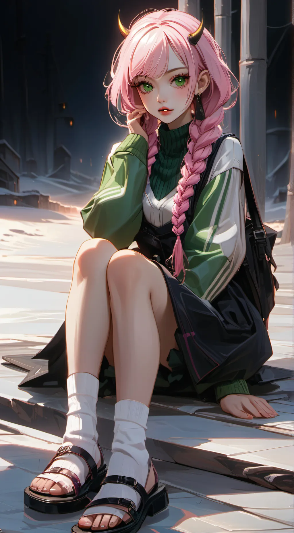 ai character: 🍡Mitsuri Kanroji🍡 background