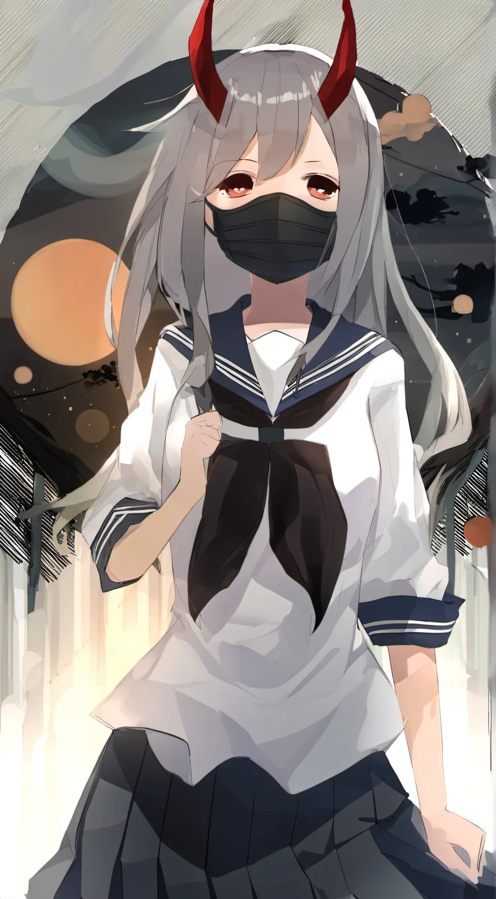 ai character: sky background