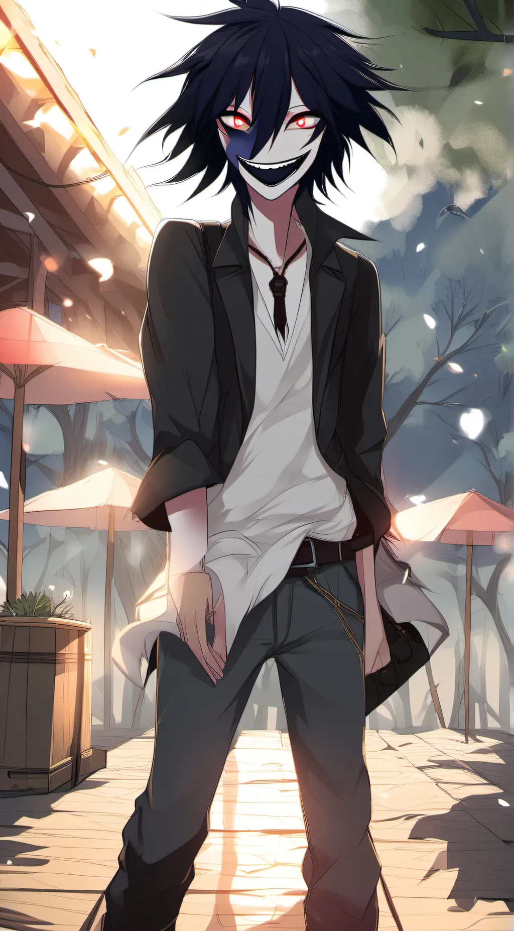 ai character: jeff the killer  background