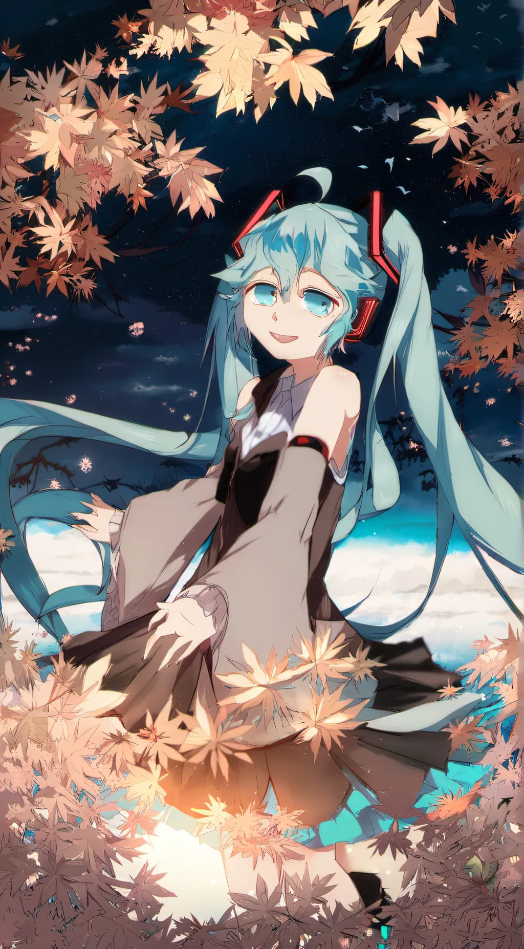 ai character: Miku background