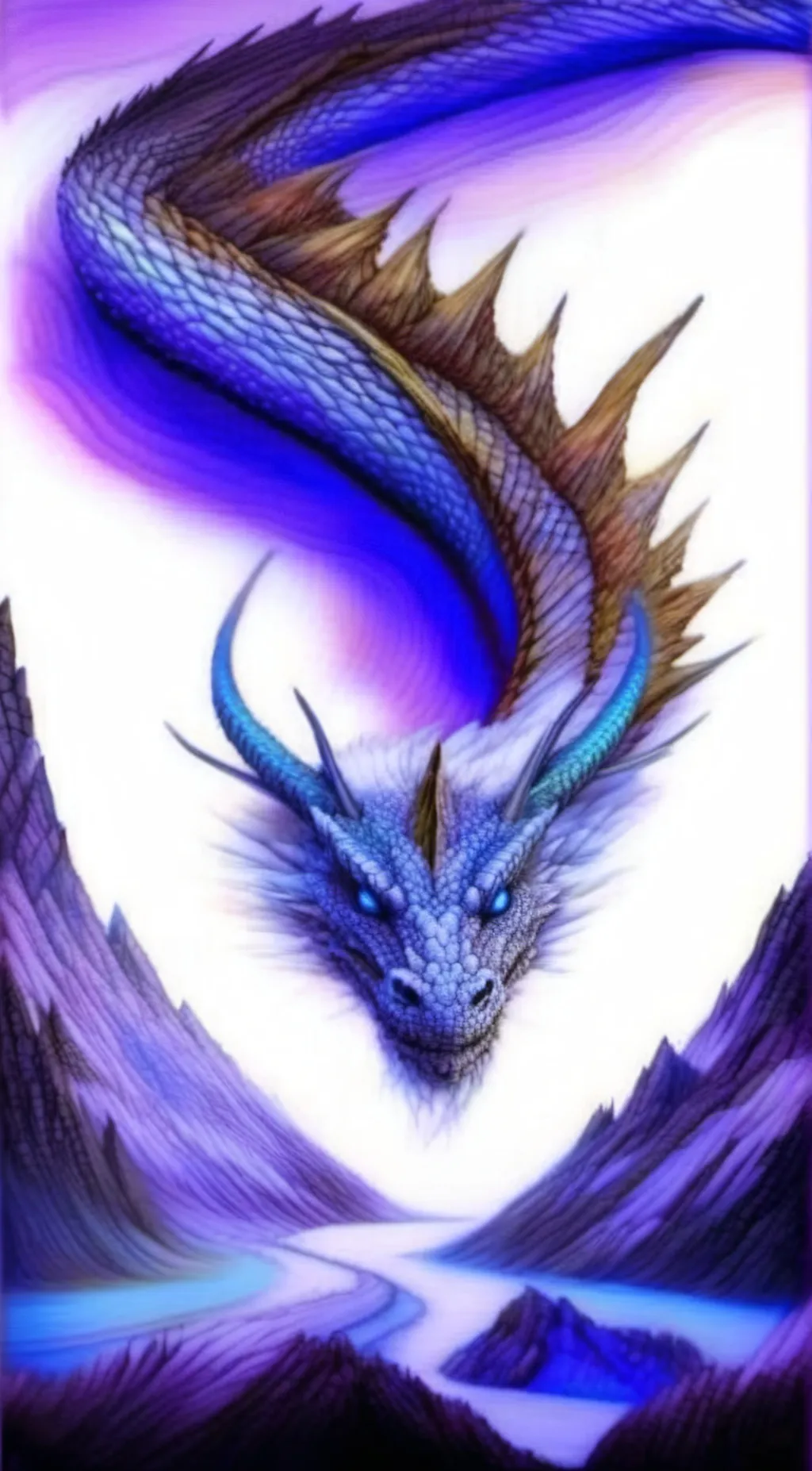 ai character: crystal background