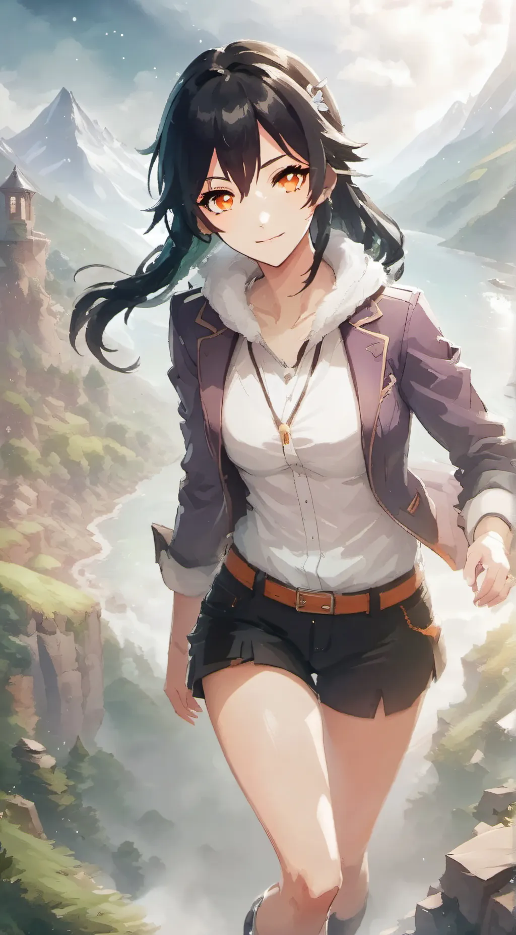 ai character: Demon slayer background