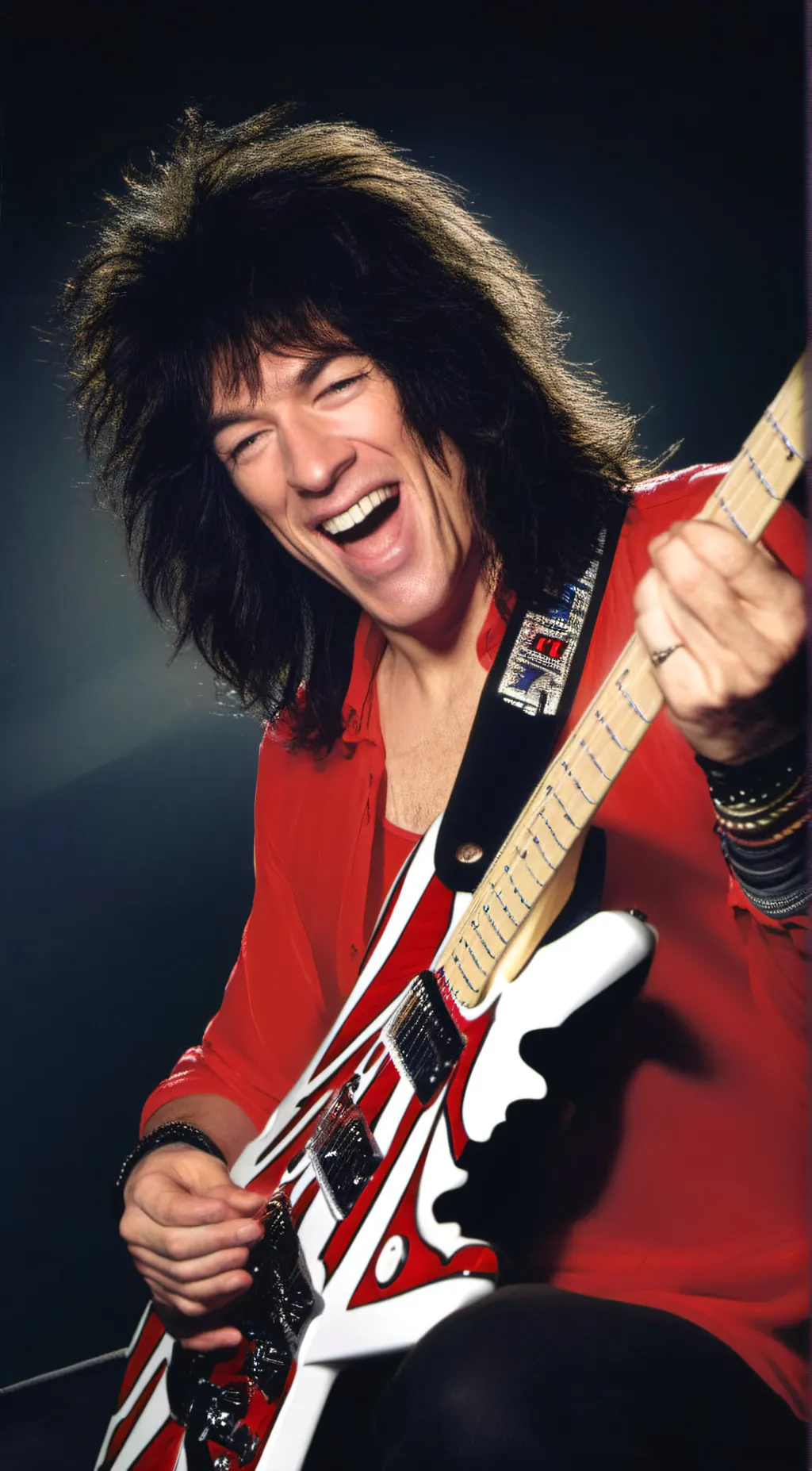 ai character: Eddie Van Halen  background